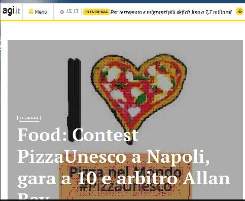Food: Contest PizzaUnesco a Napoli, gara a 10 e arbitro Allan Bay