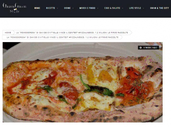 La 'Pomodorosa' di Davide Civitiello vince il contest #pizzaUnesco. 1,2 milioni le firme raccolte