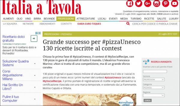  A Napoli cresce l’attesa per la finale  del contest #pizzaUnesco