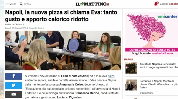 Napoli, la nuova pizza si chiama Eva: tanto gusto e apporto calorico ridotto