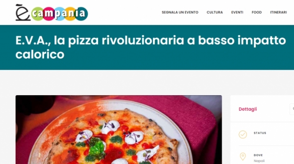 E.V.A., la pizza rivoluzionaria a basso impatto calorico