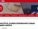 Nasce E.V.A., la pizza rivoluzionaria a basso impatto calorico