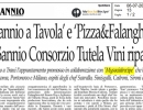 'Il Sannio a Tavola' e Pizza&Falanghina, il Sannio Consorzio Tutela Vini riparte