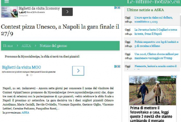 Contest pizza Unesco, a Napoli la gara finale il 27/9
